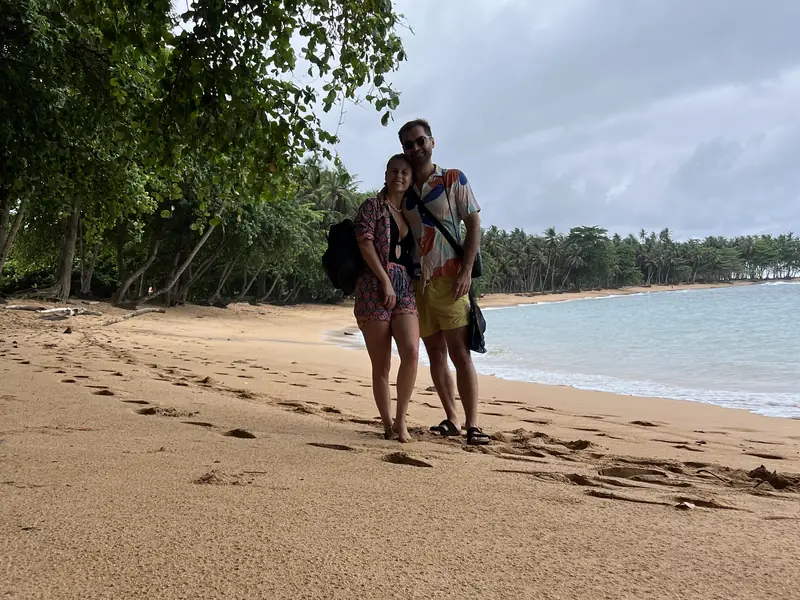 Praia em São Tomé